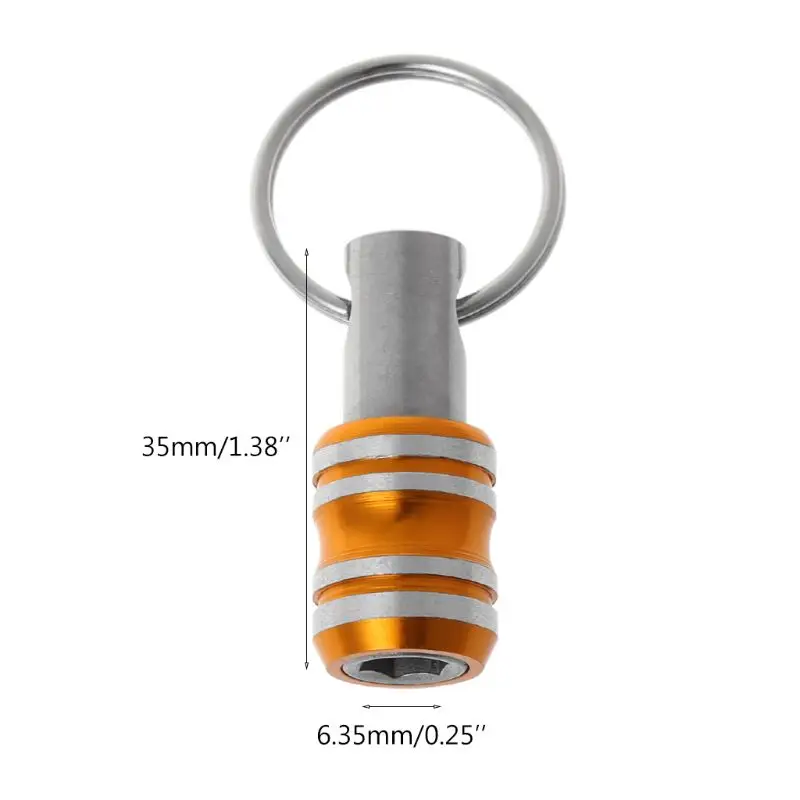 1/4 Inch Hex Shank Screwdriver Bits Holder Extension Bar Drill Screw Adapter Quick Release Easy Change Keychain 77UC
1/4 Inch Hex Shank Screwdriver Bits Holder Extension Bar Drill Screw Adapter Quick Release Easy Change Keychain 77UC