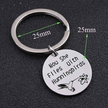 "Now She Flies With Hummingbirds"Keychain Hummingbird In Memory of Keychain Sympathy Gift For Her Jewelry Key Pendant
"Now She Flies With Hummingbirds"Keychain Hummingbird In Memory of Keychain Sympathy Gift For Her Jewelry Key Pendant