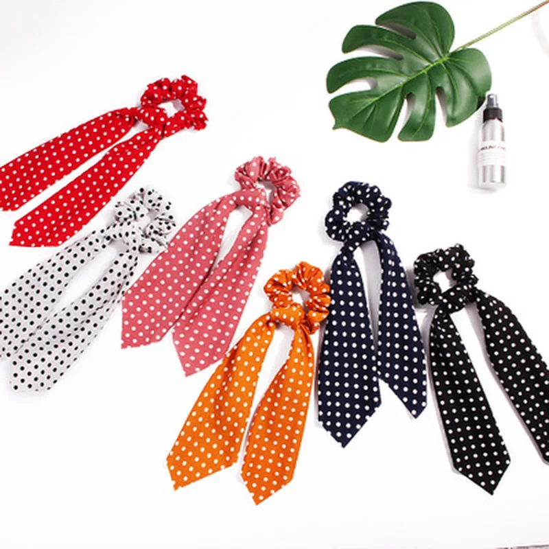 Women Fashion Hair Bandanas Polka Dot Printed Fabric Ponytail Scarf for Head Wear Hair Accessories
Women Fashion Hair Bandanas Polka Dot Printed Fabric Ponytail Scarf for Head Wear Hair Accessories