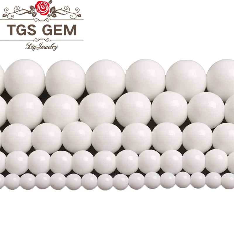 Natural Stone White Porcelain Jades Round Loose Beads For Bracelet Jewelry Making 4 6 8 10 12mm
Natural Stone White Porcelain Jades Round Loose Beads For Bracelet Jewelry Making 4 6 8 10 12mm