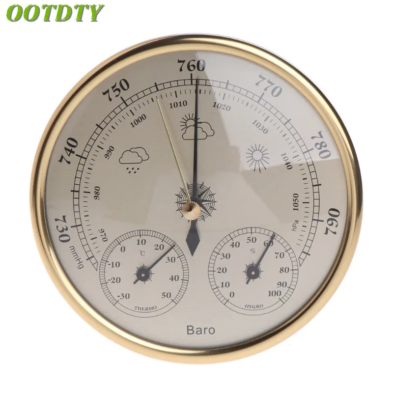 OOTDTY Wall Mounted Household Barometer Thermometer Hygrometer Weather Station Hanging
OOTDTY Wall Mounted Household Barometer Thermometer Hygrometer Weather Station Hanging