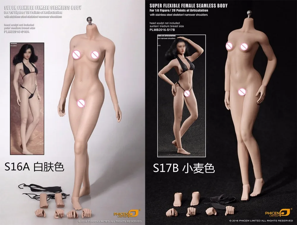 1/6th figure doll accessories female Narrow shoulder seamless body in Middle bust for 12" action figure doll,not include head
1/6th figure doll accessories female Narrow shoulder seamless body in Middle bust for 12" action figure doll,not include head