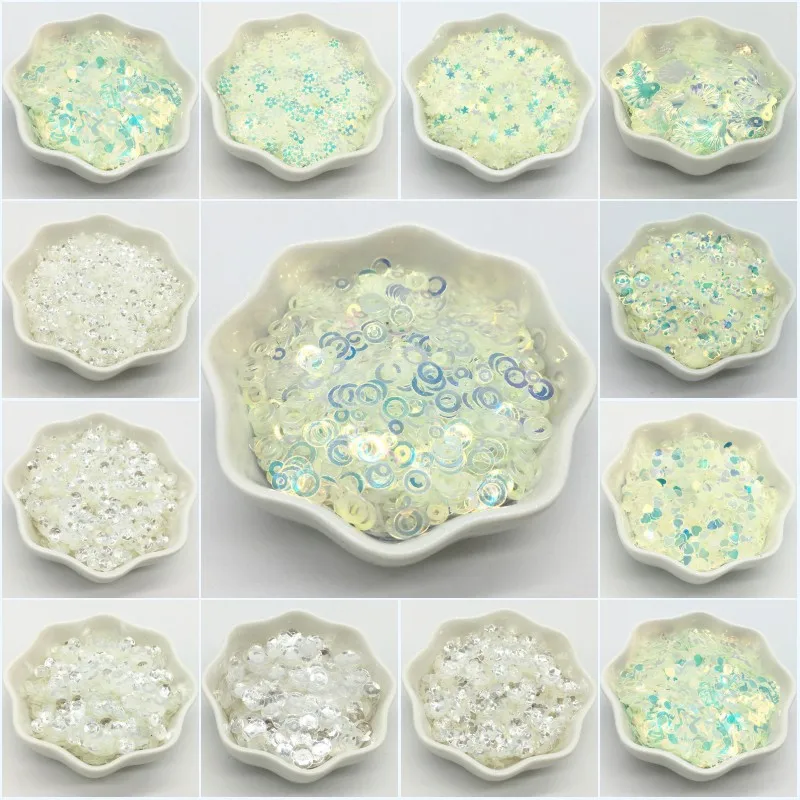 Sequin Cup Crystal Transparent 3mm 4mm 5mm 6mm Round Crystals White Paillette Sewing for DIY Garment Accessories Decorations 20g
Sequin Cup Crystal Transparent 3mm 4mm 5mm 6mm Round Crystals White Paillette Sewing for DIY Garment Accessories Decorations 20g