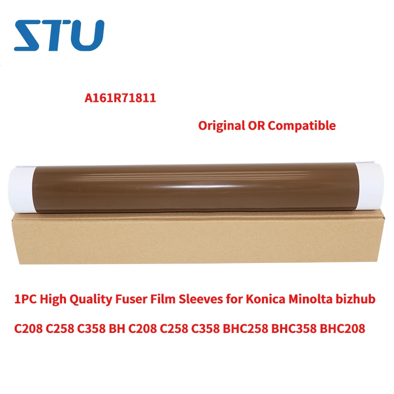 A161R71811 1PC High Quality Fuser Film Sleeves for Konica Minolta bizhub C208 C258 C358 BH C208 C258 C358 BHC258 BHC358 BHC208 (2)