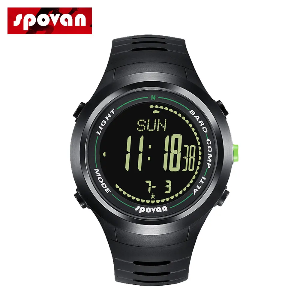 

SPOVAN Leader 2 Smart Watch Men Sports Digital 3D Pedometer 5ATM Waterproof LED Backlight Calorie Count Wrist Watches