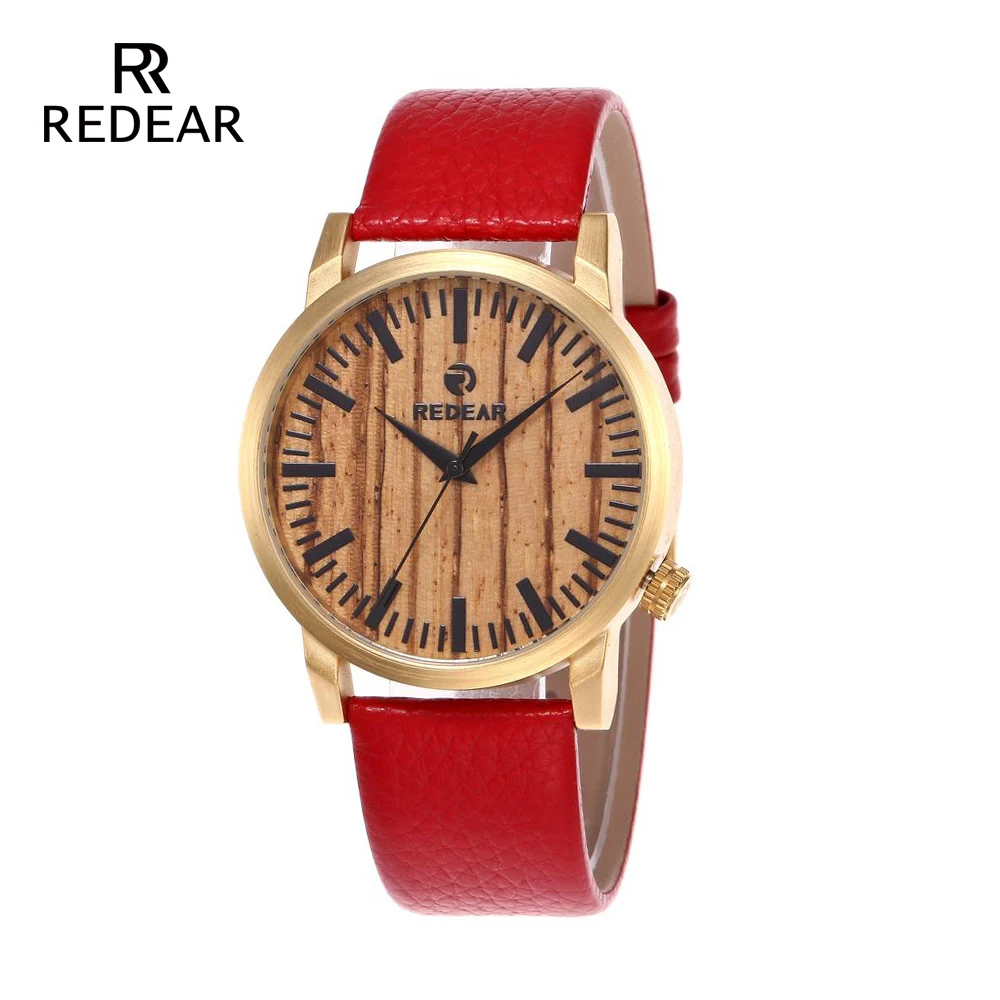 REDEAR Nature Wood Male Watch High Quality Wooden Watch with Personalized Red Genuine Leather Strap Sports Quartz Clock
REDEAR Nature Wood Male Watch High Quality Wooden Watch with Personalized Red Genuine Leather Strap Sports Quartz Clock