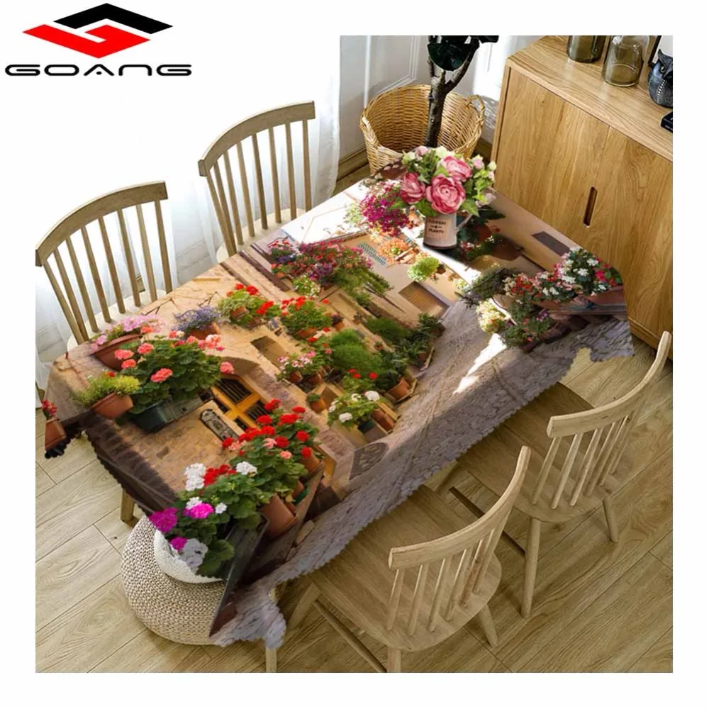 GOANG 3D Tablecloth Garden Flowers Patterns Waterproof Thicken Rectangular And Round Table Cover For Wedding Home Textiles
GOANG 3D Tablecloth Garden Flowers Patterns Waterproof Thicken Rectangular And Round Table Cover For Wedding Home Textiles