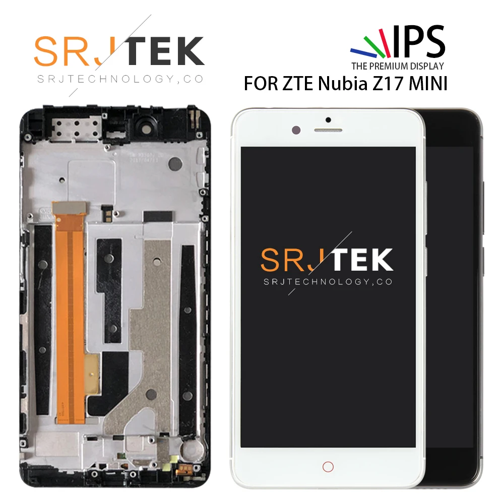 Srjtek 5.2'' For ZTE Nubia Z17 Mini NX569J Screen Touch Screen Digitizer Assembly With Frame For ZTE Nubia z17 mini LCD NX569H
Srjtek 5.2'' For ZTE Nubia Z17 Mini NX569J Screen Touch Screen Digitizer Assembly With Frame For ZTE Nubia z17 mini LCD NX569H