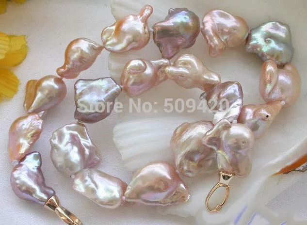 Free Shipping > Lustre Perfect 17" 22mm PINK baroque keshi reborn PEARL NECKLACE
Free Shipping > Lustre Perfect 17" 22mm PINK baroque keshi reborn PEARL NECKLACE