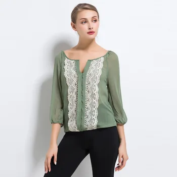 Multicolor Chiffon Shirt Sexy Lace Women's Summer Loose Cropped Sleeve Top Autumn Top
Multicolor Chiffon Shirt Sexy Lace Women's Summer Loose Cropped Sleeve Top Autumn Top