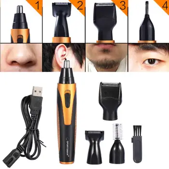 SPORTSMAN 4 In 1 USB Rechargeable Men Nose Ear Temple Hair Trimmer Electric Beard Eyebrow Hair Clipper Shaving Kits Hair Removal
SPORTSMAN 4 In 1 USB Rechargeable Men Nose Ear Temple Hair Trimmer Electric Beard Eyebrow Hair Clipper Shaving Kits Hair Removal