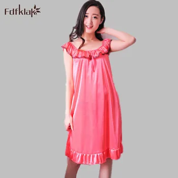 Fdfklak 2017 Summer New Sexy Nightdress Girls Sleepwear Nightgown Night Dress Skirt Nightgown Women White/Black E0840
Fdfklak 2017 Summer New Sexy Nightdress Girls Sleepwear Nightgown Night Dress Skirt Nightgown Women White/Black E0840