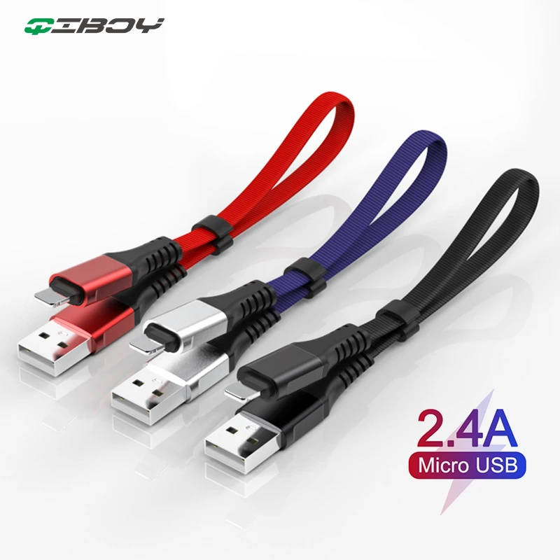 30CM Micro USB Cable 2.4A Fast Charging For iPhone Android Type C Mobile Phone Data Cables for Samsung S10 Microusb Charger Wire
30CM Micro USB Cable 2.4A Fast Charging For iPhone Android Type C Mobile Phone Data Cables for Samsung S10 Microusb Charger Wire