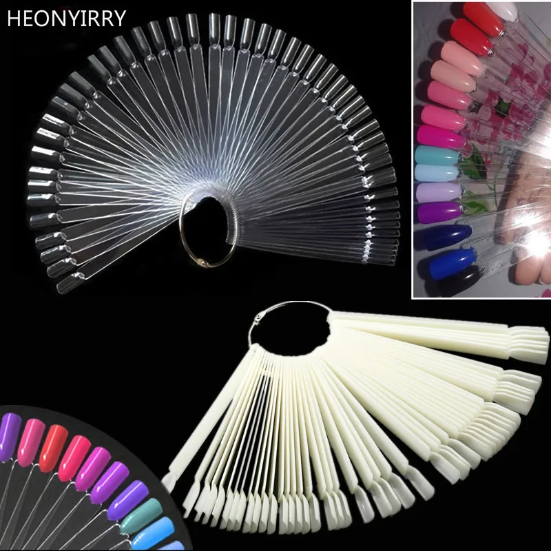 50PCS Transparent/Natural Fan Board Display Nail Art Tips False Round Hoop Stick Practice for Polish Gel Nail Art Showing Tools
50PCS Transparent/Natural Fan Board Display Nail Art Tips False Round Hoop Stick Practice for Polish Gel Nail Art Showing Tools