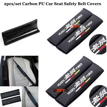 For Mugenpower logo Auto accessories Auto safety belt 2pcs/set car seat belts padding covers Carbon PU Car-styling
For Mugenpower logo Auto accessories Auto safety belt 2pcs/set car seat belts padding covers Carbon PU Car-styling