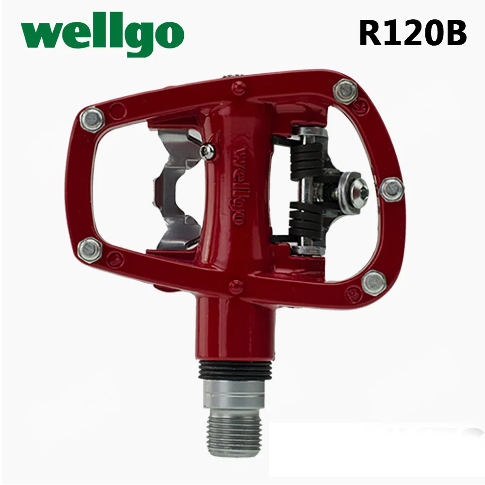 Wellgo R120B MTB Mountain Bike Clipless Pedals With Cleats SPD Compatible Bicycle Aluminum alloy Auto-lock self-locking pedals
Wellgo R120B MTB Mountain Bike Clipless Pedals With Cleats SPD Compatible Bicycle Aluminum alloy Auto-lock self-locking pedals