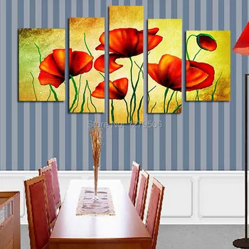 5 Pcs/set 100% Hand-painted Orange Flower Art Decoration Oil Painting On Canvas Wall Pictures For Living Room
5 Pcs/set 100% Hand-painted Orange Flower Art Decoration Oil Painting On Canvas Wall Pictures For Living Room