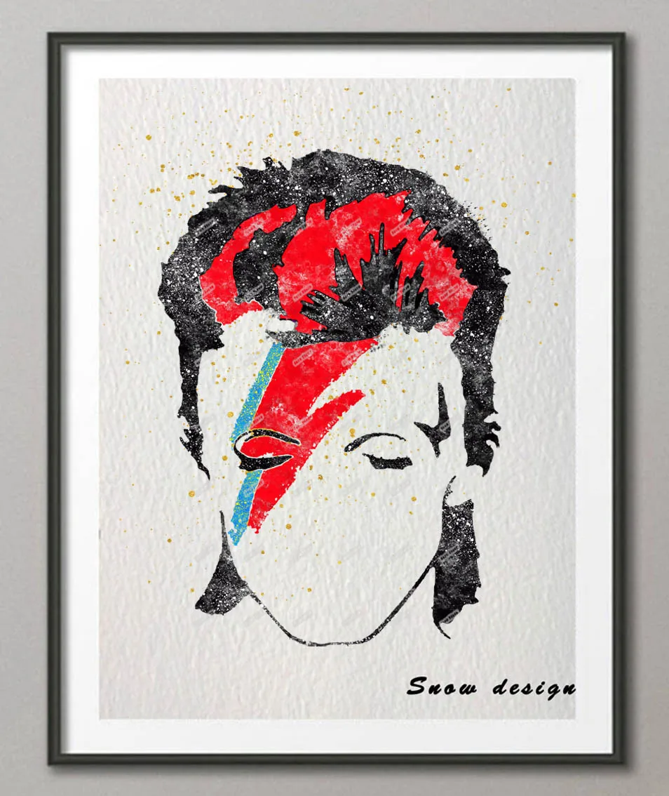 Original Watercolor David Bowie poster prints canvas painting Abstract wall art Pictures Living Room Home Decor Giclee prints
Original Watercolor David Bowie poster prints canvas painting Abstract wall art Pictures Living Room Home Decor Giclee prints