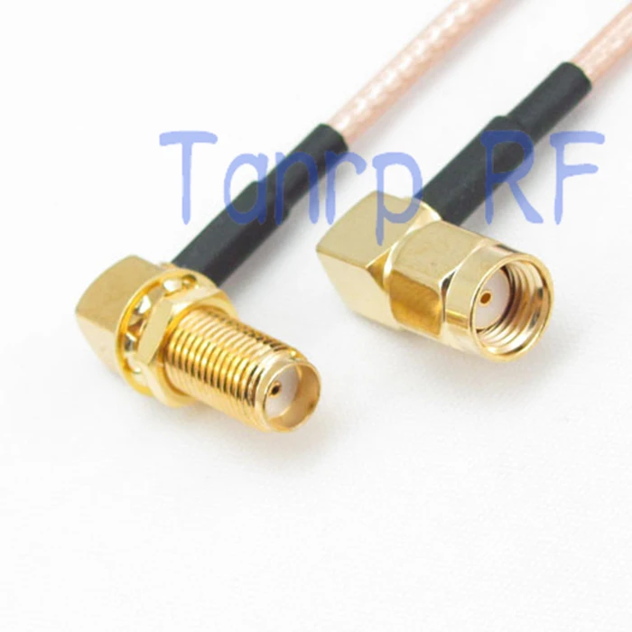 2PCS 20CM Pigtail coaxial jumper cable RG316 extension cable 8INCH RP SMA male to SMA female double right angle RF connector
2PCS 20CM Pigtail coaxial jumper cable RG316 extension cable 8INCH RP SMA male to SMA female double right angle RF connector