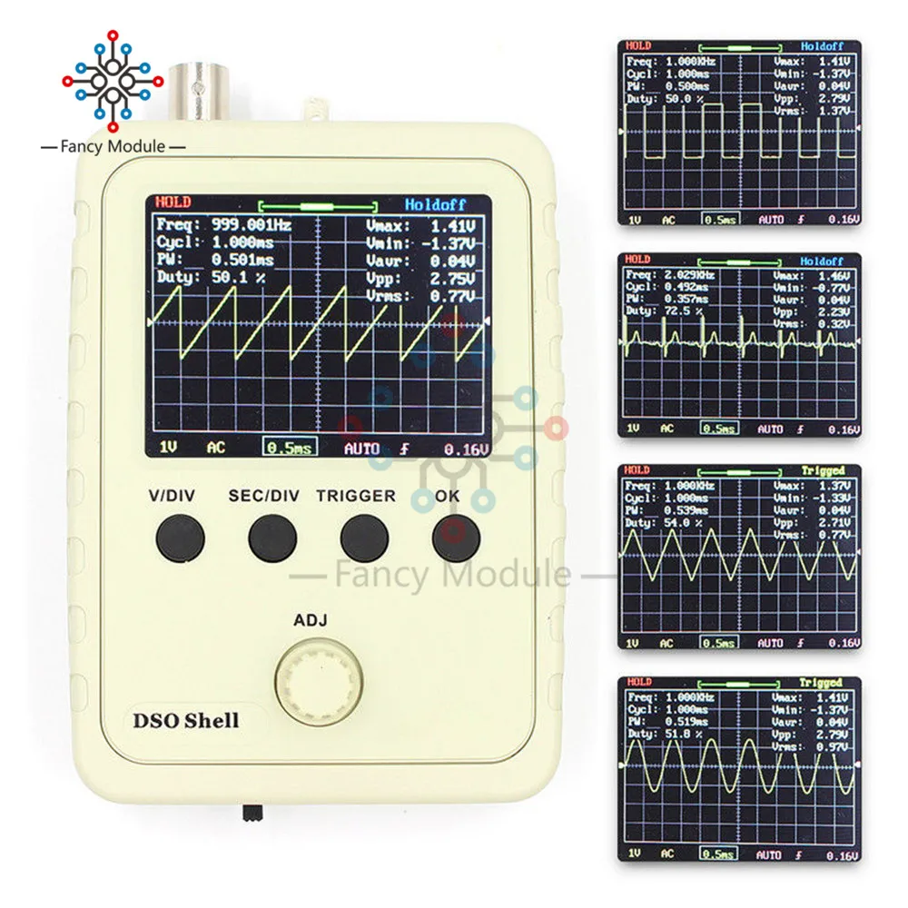 

Fully Assembled Orignal Tech DS0150 15001K DSO-SHELL (DSO150) DIY Digital Oscilloscope Kit With Housing case box