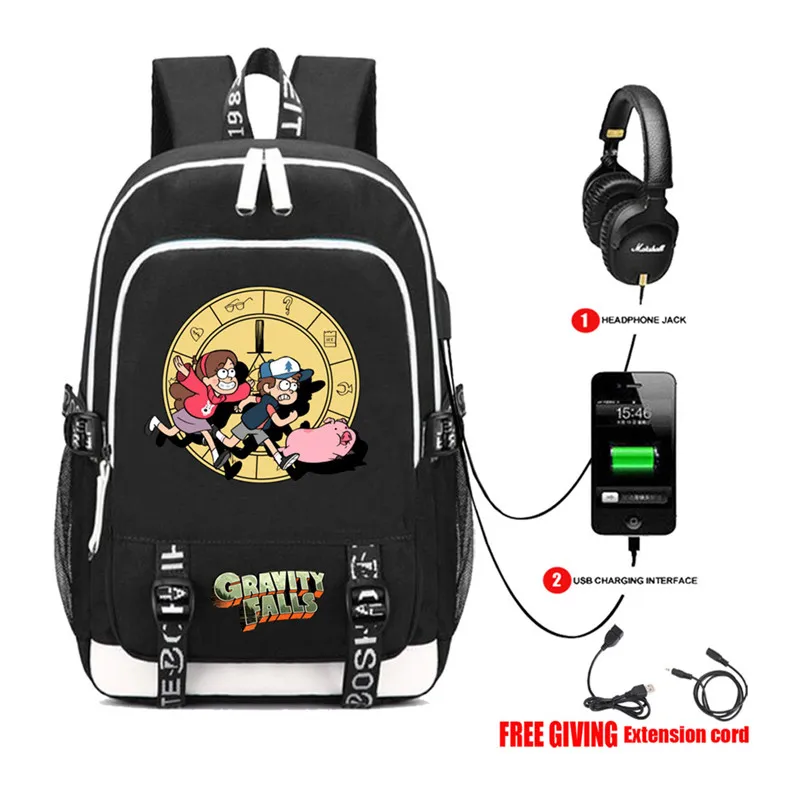 Gravity Falls Pig Designer Book bag Rucksack Student School Bag For Boys Girls Travel Backpack USB Port Mochila Black Backpack
Gravity Falls Pig Designer Book bag Rucksack Student School Bag For Boys Girls Travel Backpack USB Port Mochila Black Backpack