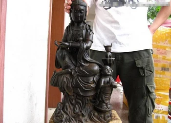 song voge gem S0613 24 Chinese Folk Fane Bronze RuYi Bodhisattva Kwan-Yin Guan Yin with Boy Statue
song voge gem S0613 24 Chinese Folk Fane Bronze RuYi Bodhisattva Kwan-Yin Guan Yin with Boy Statue