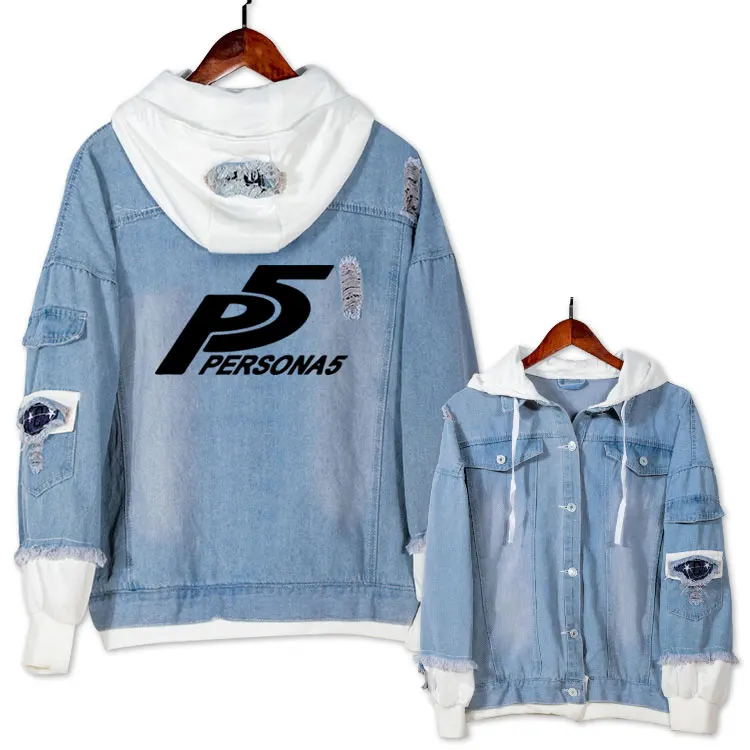 Anime Persona 5 P5 Casual Jacket Jeans Coat Teen Boy Girls Student Autumn Hooded Sweatshirt Fashion Couple Denim Outwear Tops
Anime Persona 5 P5 Casual Jacket Jeans Coat Teen Boy Girls Student Autumn Hooded Sweatshirt Fashion Couple Denim Outwear Tops