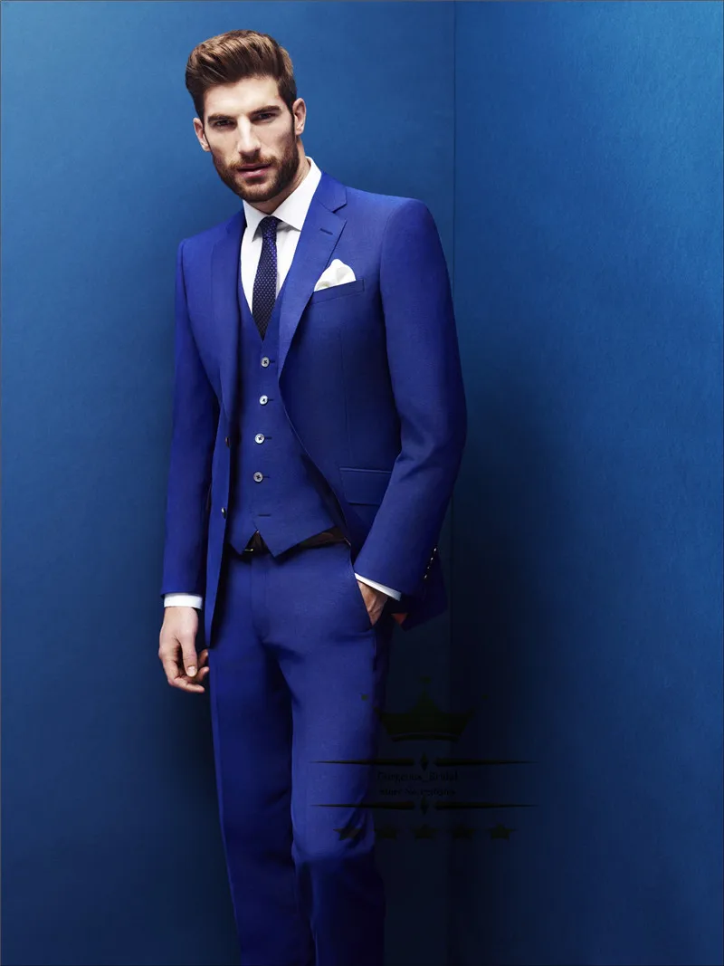 2017 New Custom MadeRoyal Blue Tuxedo Wedding Suits With Pants Mens Suit Tuxedos Slim Fit Grooms Jacket+Pants+Vest +tie
2017 New Custom MadeRoyal Blue Tuxedo Wedding Suits With Pants Mens Suit Tuxedos Slim Fit Grooms Jacket+Pants+Vest +tie