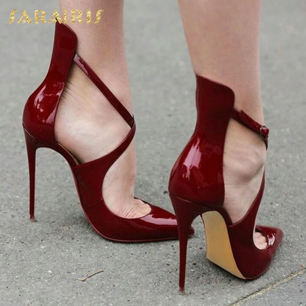 SARAIRIS 2018 luxury brand shoes Best Quality Size 34-45 cross-strap Women's Shoes woman Sexy High Heels Party Woman Sandals
SARAIRIS 2018 luxury brand shoes Best Quality Size 34-45 cross-strap Women's Shoes woman Sexy High Heels Party Woman Sandals