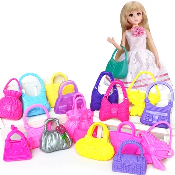 Besegad 10PCS Cute Colorized Plastic Mini Girl Doll Handbags Shoulder Bag Accessories for Barbie Toy
Besegad 10PCS Cute Colorized Plastic Mini Girl Doll Handbags Shoulder Bag Accessories for Barbie Toy