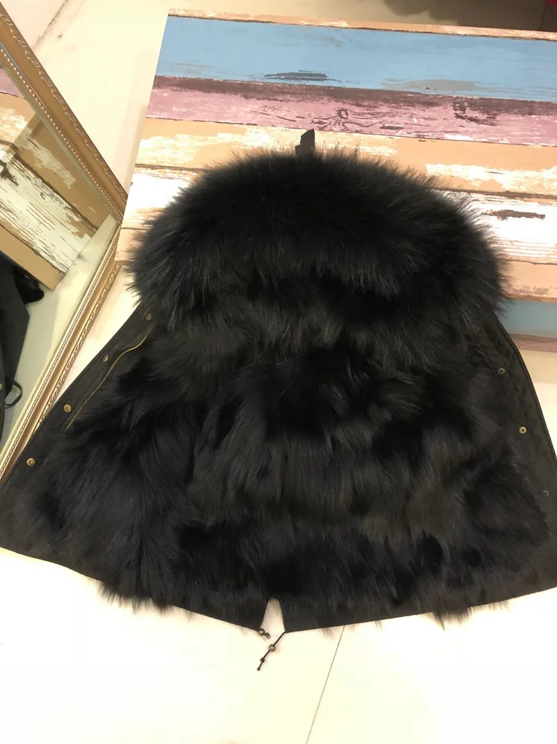 warm thickening winter fur collar child coat child (9)
