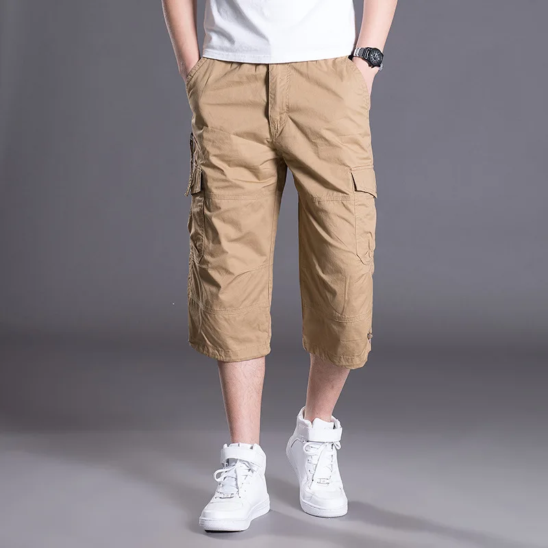 Men's Summer Breeches Long Shorts with Pockets Military Zipper Cargo Shorts Tactical Bridges Short for Men Army Green Khaki
Men's Summer Breeches Long Shorts with Pockets Military Zipper Cargo Shorts Tactical Bridges Short for Men Army Green Khaki