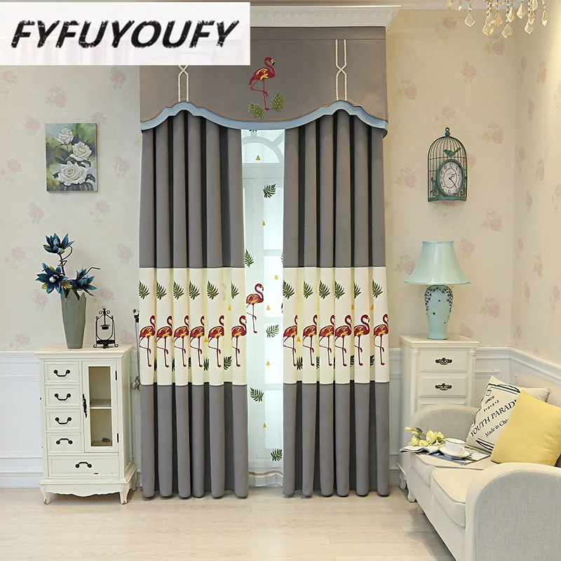 Children's room shading Curtain embroidered Blackout decorative curtains for Bedroom window curtains Living Room luxury drapes
Children's room shading Curtain embroidered Blackout decorative curtains for Bedroom window curtains Living Room luxury drapes