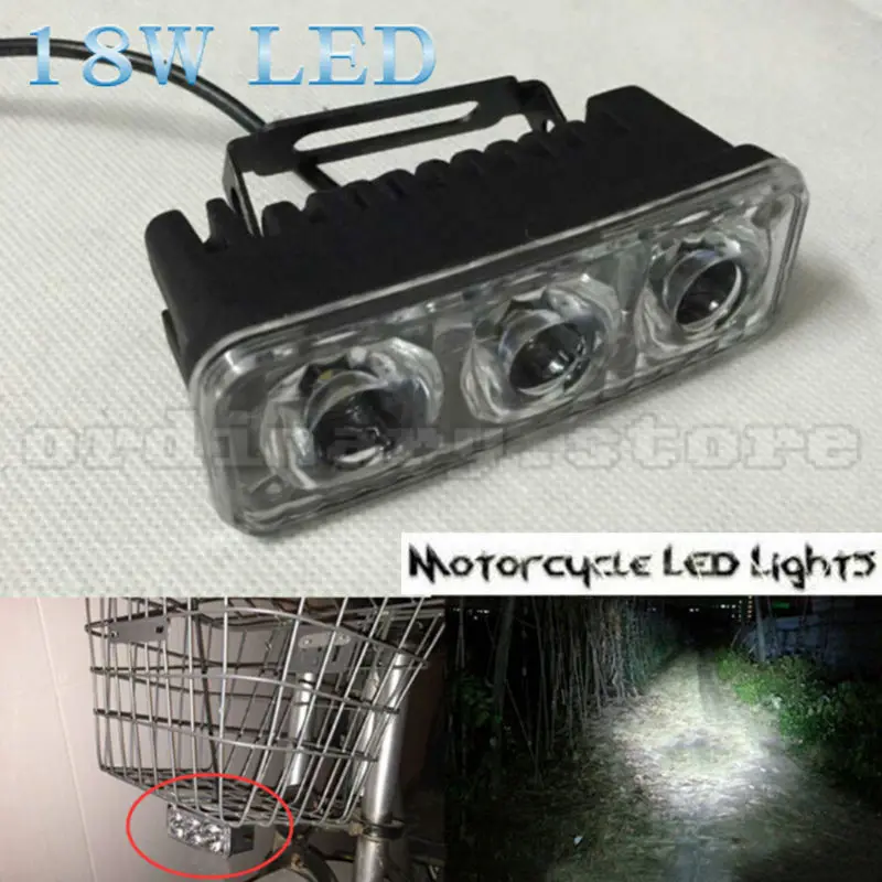 Super Bright 18W Electric Motor Motorcycle LED Headlight Driving Fog Spot Work Headlamp Head Night Light Safety Lamp
Super Bright 18W Electric Motor Motorcycle LED Headlight Driving Fog Spot Work Headlamp Head Night Light Safety Lamp
