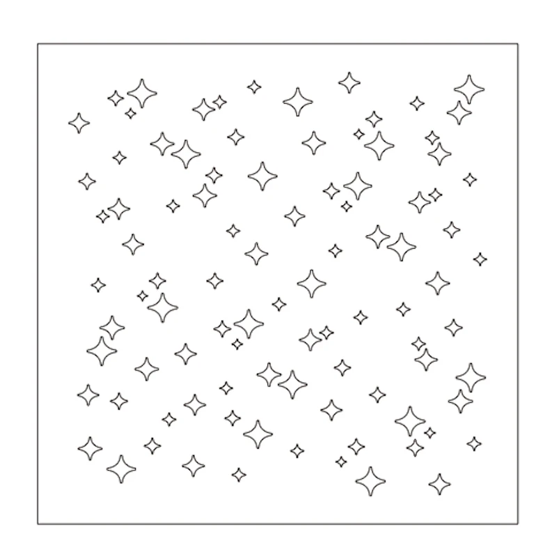 Starry Stars Background Plastic Stencil for Scrapbooking Embossing DIY Cards Decorative Craft Drawing Template 6x6 inch New 2019
Starry Stars Background Plastic Stencil for Scrapbooking Embossing DIY Cards Decorative Craft Drawing Template 6x6 inch New 2019