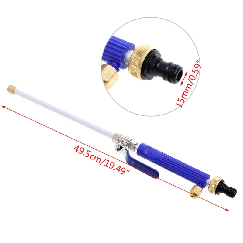 Aluminium High Pressure Power Washer Spray Nozzle Water Gun Hose w/2x Spray Tips Car Washer Maintenance
Aluminium High Pressure Power Washer Spray Nozzle Water Gun Hose w/2x Spray Tips Car Washer Maintenance