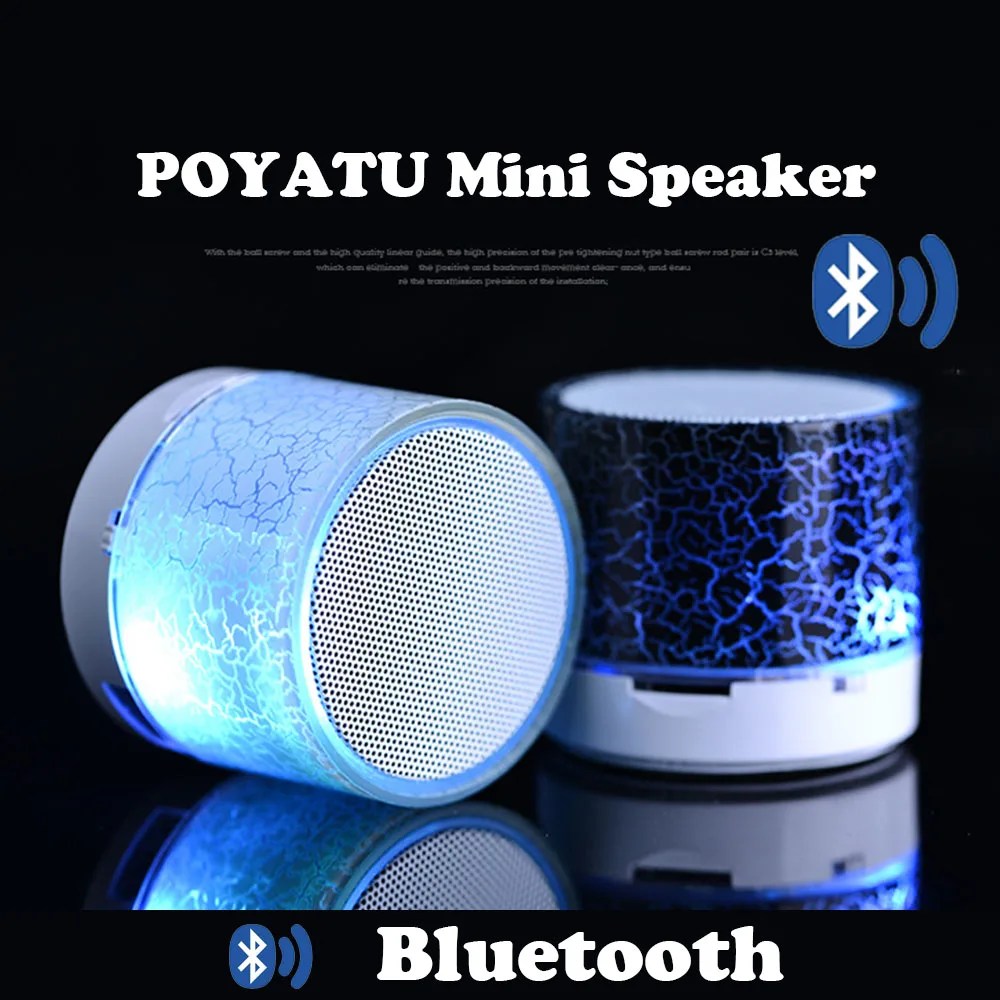 POYATU LED Mini Wireless Bluetooth Speaker TF USB Radio Portable Sound Box Musical Subwoofer Loudspeakers For Phone PC
POYATU LED Mini Wireless Bluetooth Speaker TF USB Radio Portable Sound Box Musical Subwoofer Loudspeakers For Phone PC