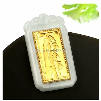 Hot sale 100% Natural Jadeite new 24K Yellow gold oblong Bamboo Pendant With Certificate
Hot sale 100% Natural Jadeite new 24K Yellow gold oblong Bamboo Pendant With Certificate