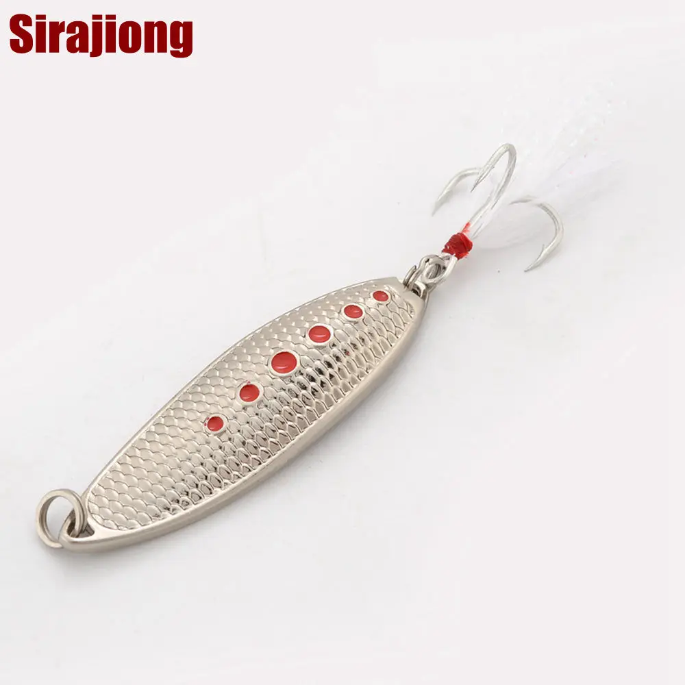 1Pcs High Quality Metal Spoon Fishing Lure Fishing Tackle Wobblers Spinner Bait 5g 7g 10g 15g 20g VMC Feather Hooks
1Pcs High Quality Metal Spoon Fishing Lure Fishing Tackle Wobblers Spinner Bait 5g 7g 10g 15g 20g VMC Feather Hooks
