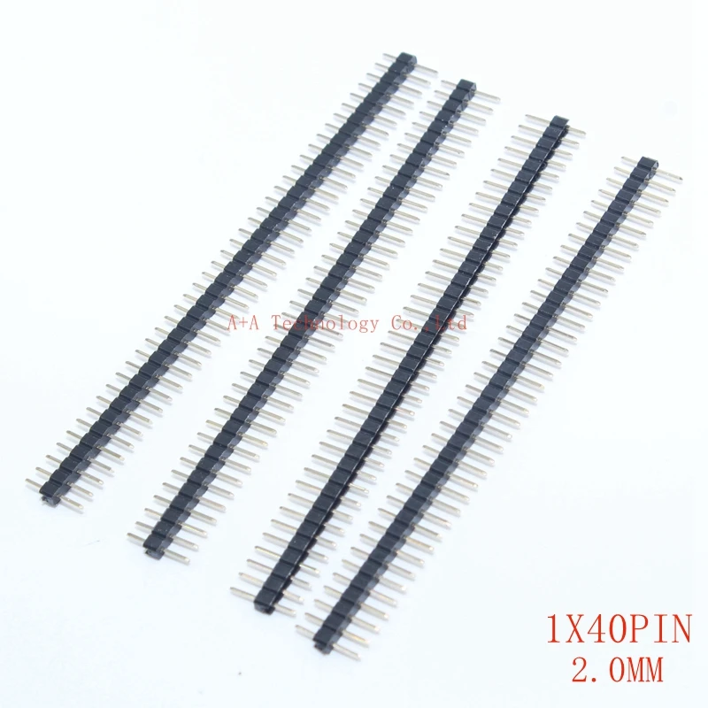 10Pcs 2mm 2.0mm Pitch 2x40 80 Pin Female Double Row Round Hole Header Strip