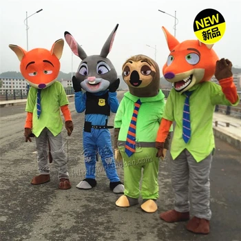 Judy Rabbit Mascot Nick Fox Mascot Lightning lazy Mascot Costume Cartoon Apparel Cosplay Cartoon Masco Costume Film Role
Judy Rabbit Mascot Nick Fox Mascot Lightning lazy Mascot Costume Cartoon Apparel Cosplay Cartoon Masco Costume Film Role