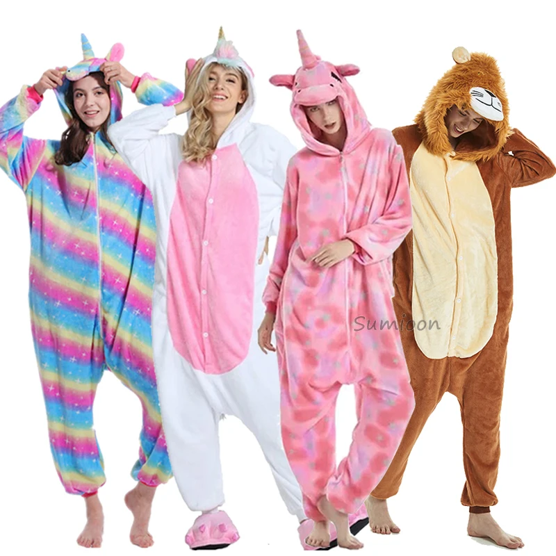 New Animal Unicorn Pajamas Adults Winter Sleepwear Kigurumi Stitch Panda Unicornio Pyjamas Women Onesie Anime Costumes Jumpsuit
New Animal Unicorn Pajamas Adults Winter Sleepwear Kigurumi Stitch Panda Unicornio Pyjamas Women Onesie Anime Costumes Jumpsuit
