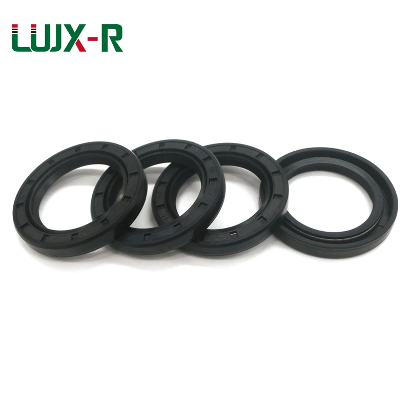 

LUJX-R 2pcs Rubber TC Skeleton Oil Seal Black NBR Radial Rotary Shaft Sealing 45x55x8/45x55x10/45x55x12/45x60x7-45x100x12mm