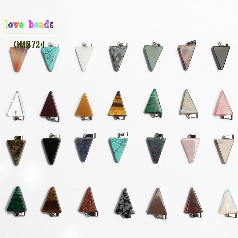 10/30/50pcs Natural Stone Triangle Pendants Pendulum Crystal Fluorite Opalite Chakra Healing Reiki Beads Random 15*20mm
10/30/50pcs Natural Stone Triangle Pendants Pendulum Crystal Fluorite Opalite Chakra Healing Reiki Beads Random 15*20mm