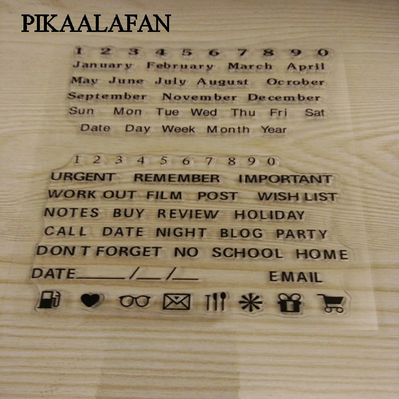 PIKAALAFAN Date Years Silicone Clear Stamp Scrapbook DIY Photo Album Card Decoration Craft Transparent Stamp Clear Stamp Toy
PIKAALAFAN Date Years Silicone Clear Stamp Scrapbook DIY Photo Album Card Decoration Craft Transparent Stamp Clear Stamp Toy