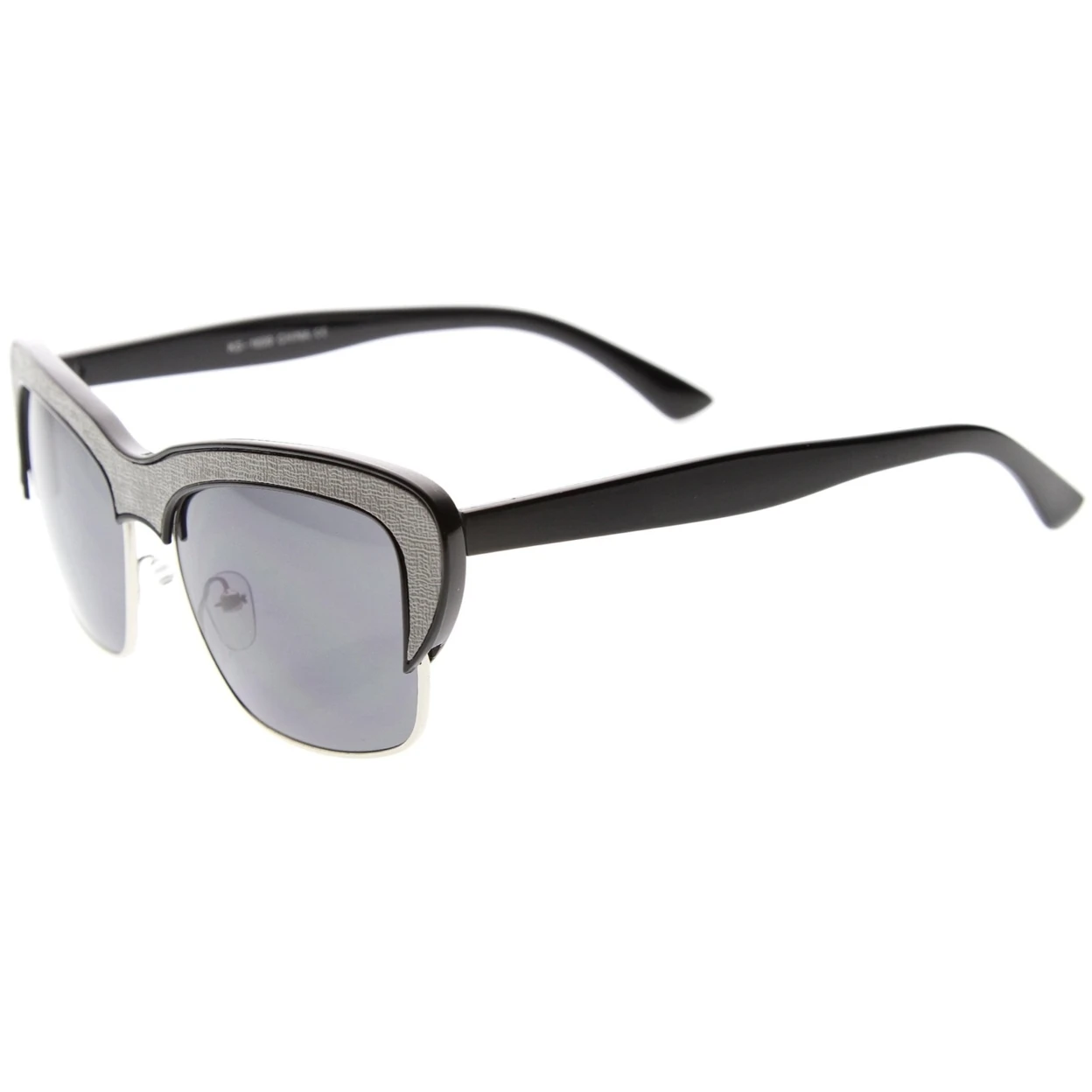 Womens Semi-Rimless Sunglasses With UV400 Protected Composite Lens (2)
