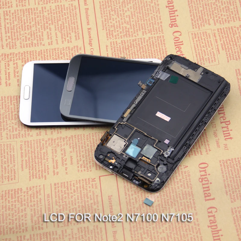 Super AMOLED For Samsung Galaxy Note2 Note 2 N7100 N7105 LCD Display Touch Screen Digitizer Full Assembly with Frame
Super AMOLED For Samsung Galaxy Note2 Note 2 N7100 N7105 LCD Display Touch Screen Digitizer Full Assembly with Frame
