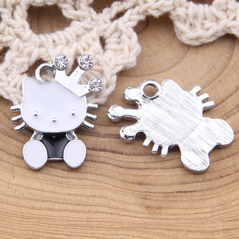 100pcs 25*18mm Point drill hello kitty drip alloy jewelry small pendant Jewelry accessories
100pcs 25*18mm Point drill hello kitty drip alloy jewelry small pendant Jewelry accessories