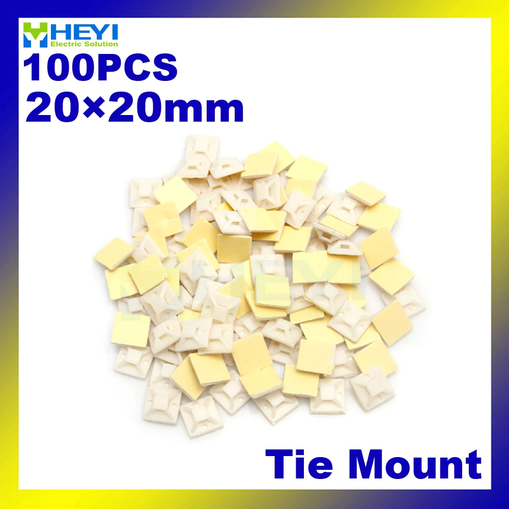 Factory direct sale 100pcs/pack cable tie mount base 20*20mm Self Adhesive Cable Tie Mounts base holder
Factory direct sale 100pcs/pack cable tie mount base 20*20mm Self Adhesive Cable Tie Mounts base holder