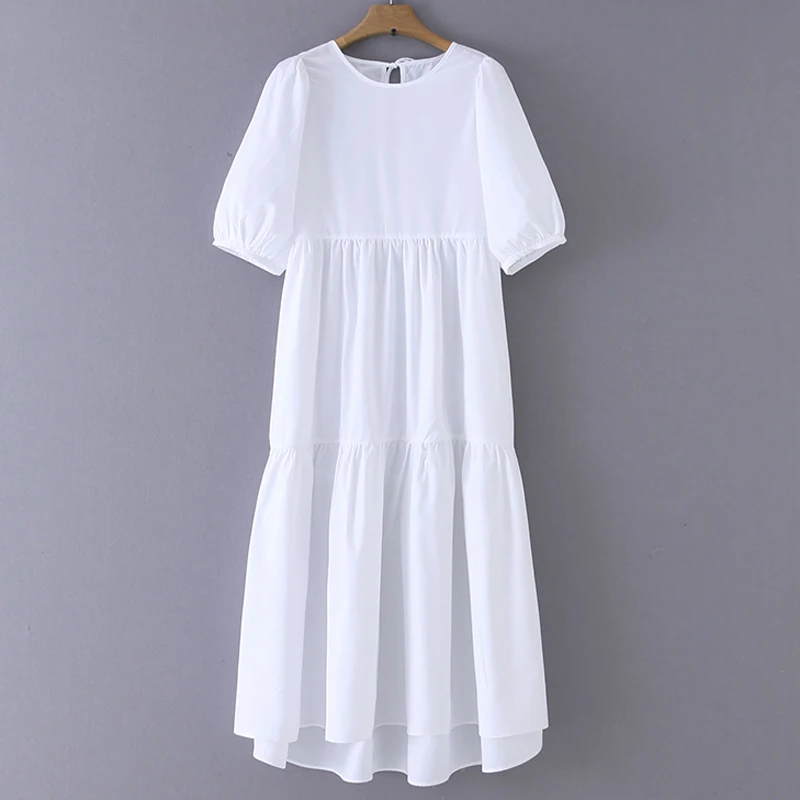 Fandy Lokar Solid Ruffles Dresses Women Fashion Mid Calf Dress Women Elegant Puff Sleeve Dresses Female Ladies GS
Fandy Lokar Solid Ruffles Dresses Women Fashion Mid Calf Dress Women Elegant Puff Sleeve Dresses Female Ladies GS
